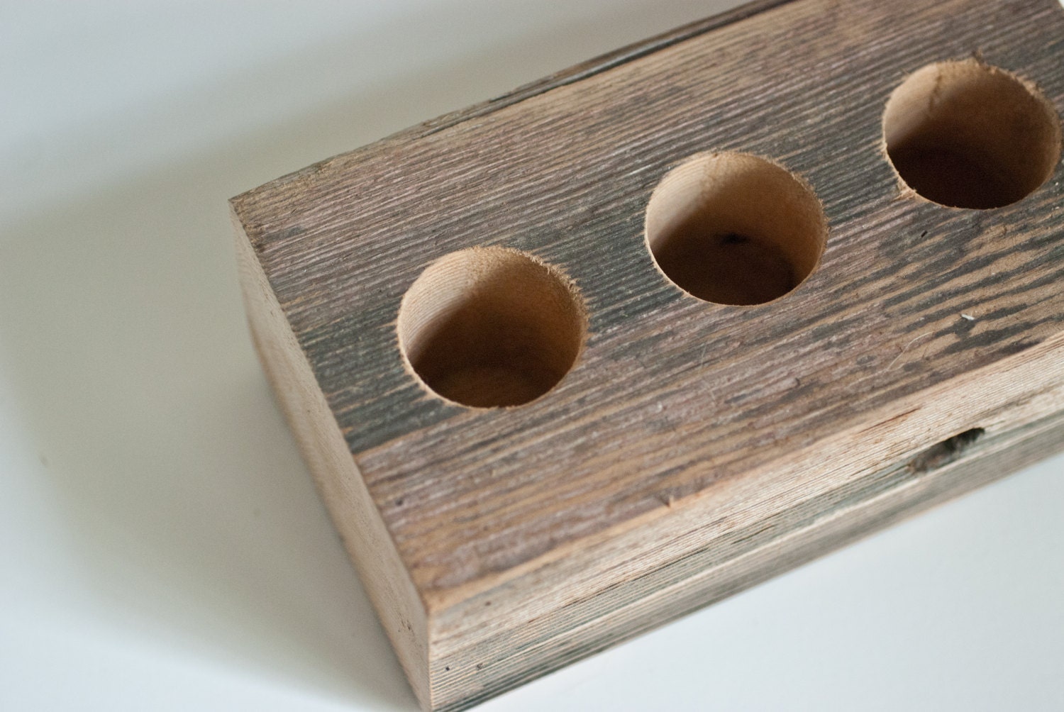 Salvaged Wood Desk Caddy