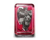 Little Rascals In the Mood for Love 3D Glass Paperweight - Valentine Heart - Alfalfa Darla Our Gang