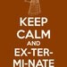 Doctor Who Keep Calm and Exterminate Dalek Poster