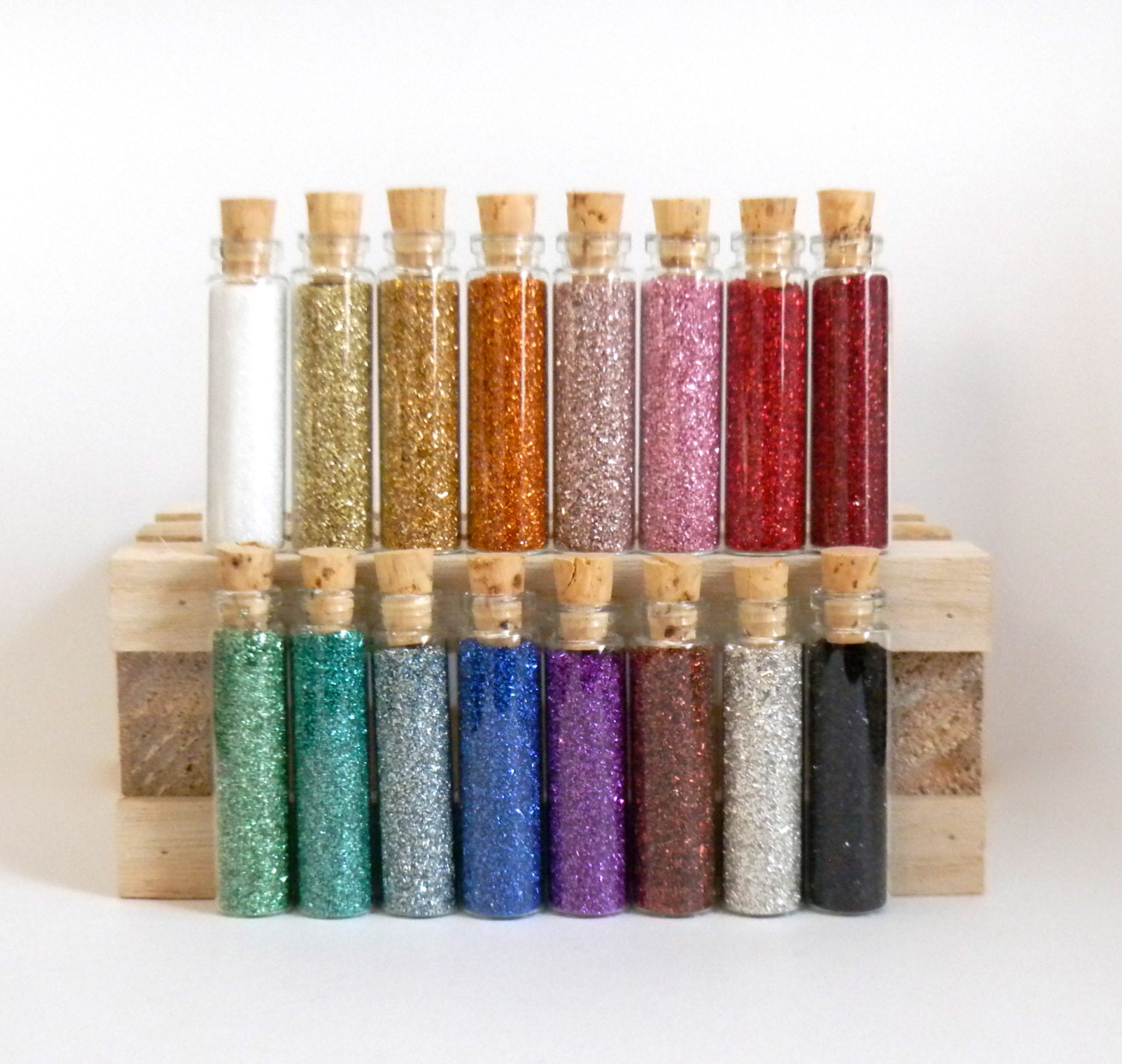 German Glass Glitter - Your Choice 5 Small Bottles