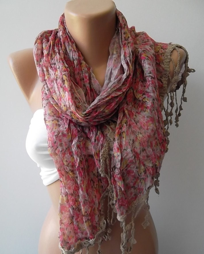 Summer scarf cotton Scarf  Elegant Scarf  Soft and light