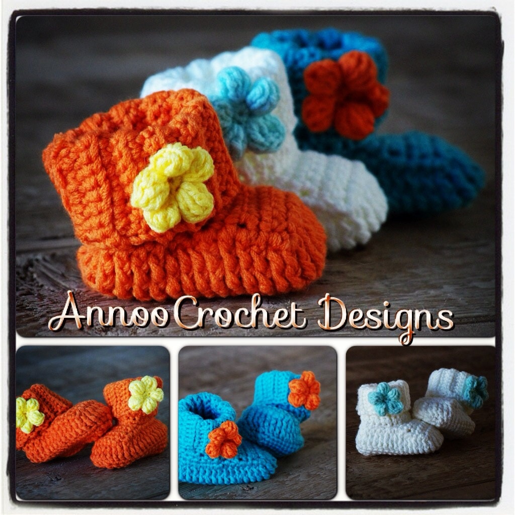 Adorable Spring baby Booties Pattern
