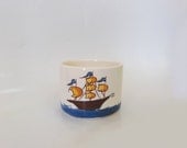 Sailing boat ceramic tea/coffee mug.
