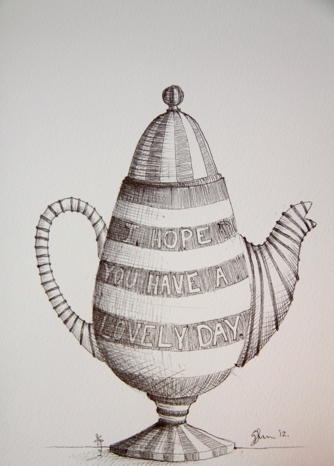 Biro Teapot Illustration