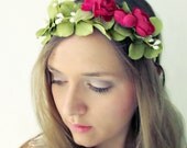 Tourmaline - romantic floral headband for spring and summer