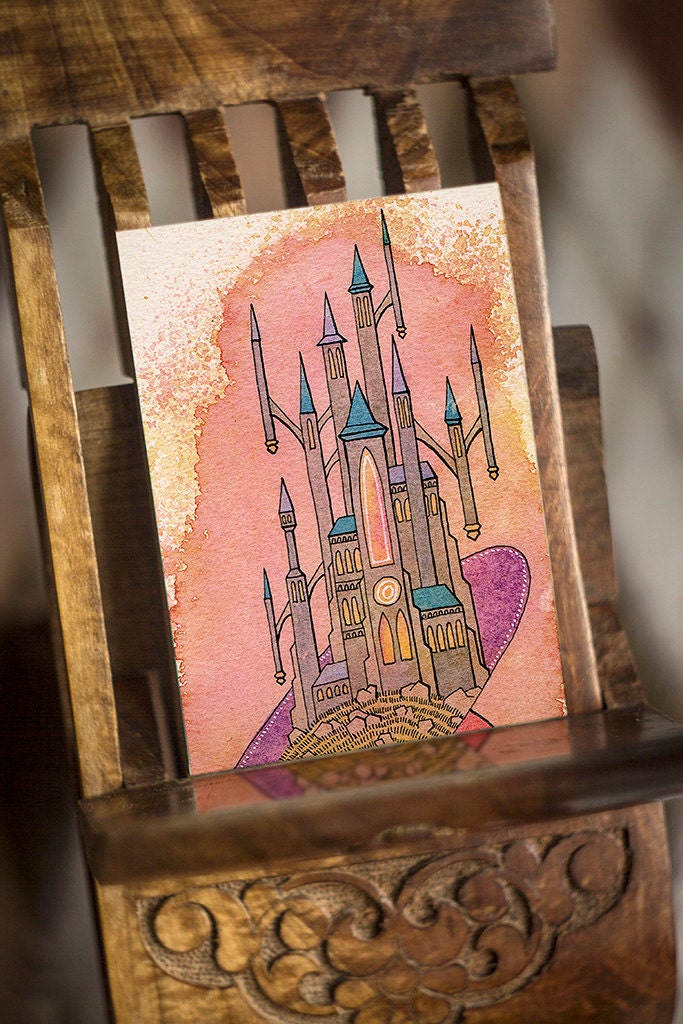 ACEO print - Cosmic Castle
