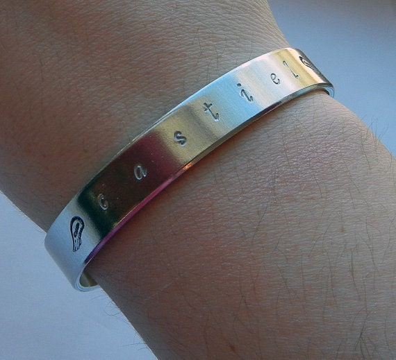 Custom Hand Stamped Fandom Bracelet - Any words or designs