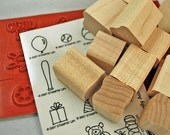 STAMPIN UP Stamp Set  - 2007  Unmounted Mint Condition  "Family Accessories" - 12  piece Rubber Stamp Set