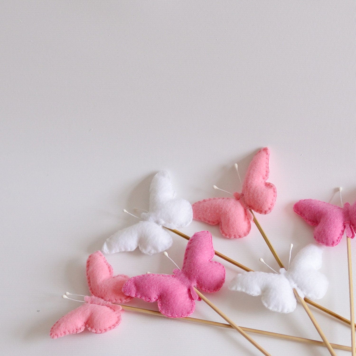 Easter decor, Butterfly on skewers, Spring decor, Vase filler