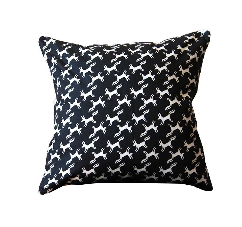 Foxes Throw Cushion Cover 18 x 18 inch