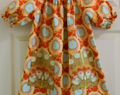 Peasant dress girls size 2 2T 3 3T 4 4T  pockets size 3 ready to ship summer early fall Amy Butler