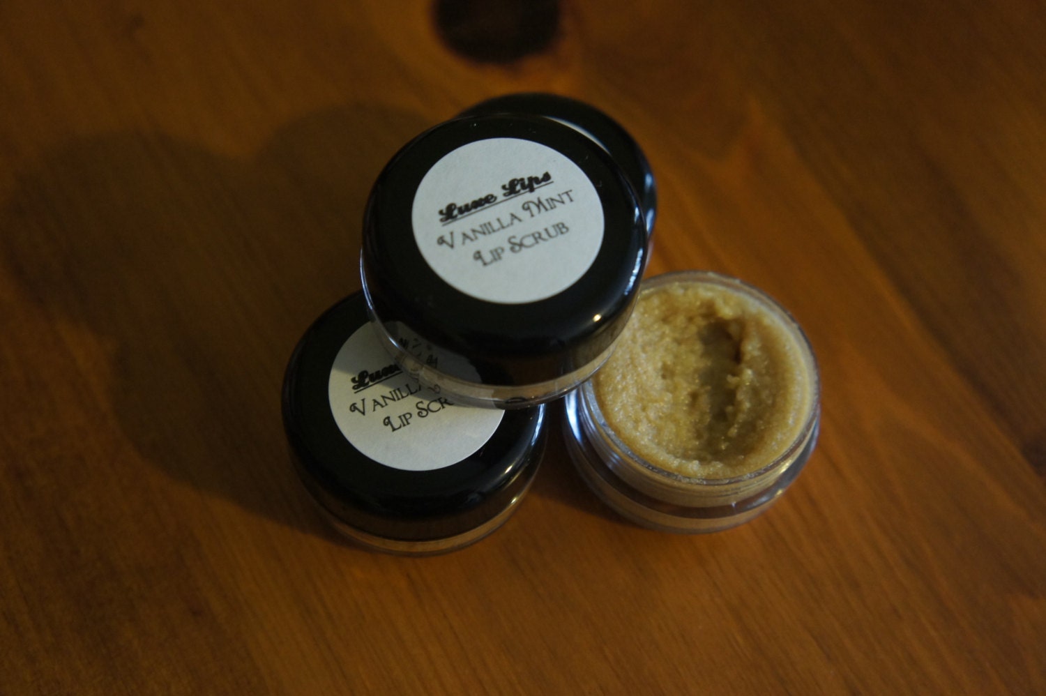 Luxe Lips ALL NATURAL Vanilla Mint Sugar Lip Scrub Exfoliating and Moisturizing Easter Basket Gift