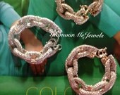 SHIPS TODAY- The KELSI Bracelet: Luminescent Pave Link Bracelet