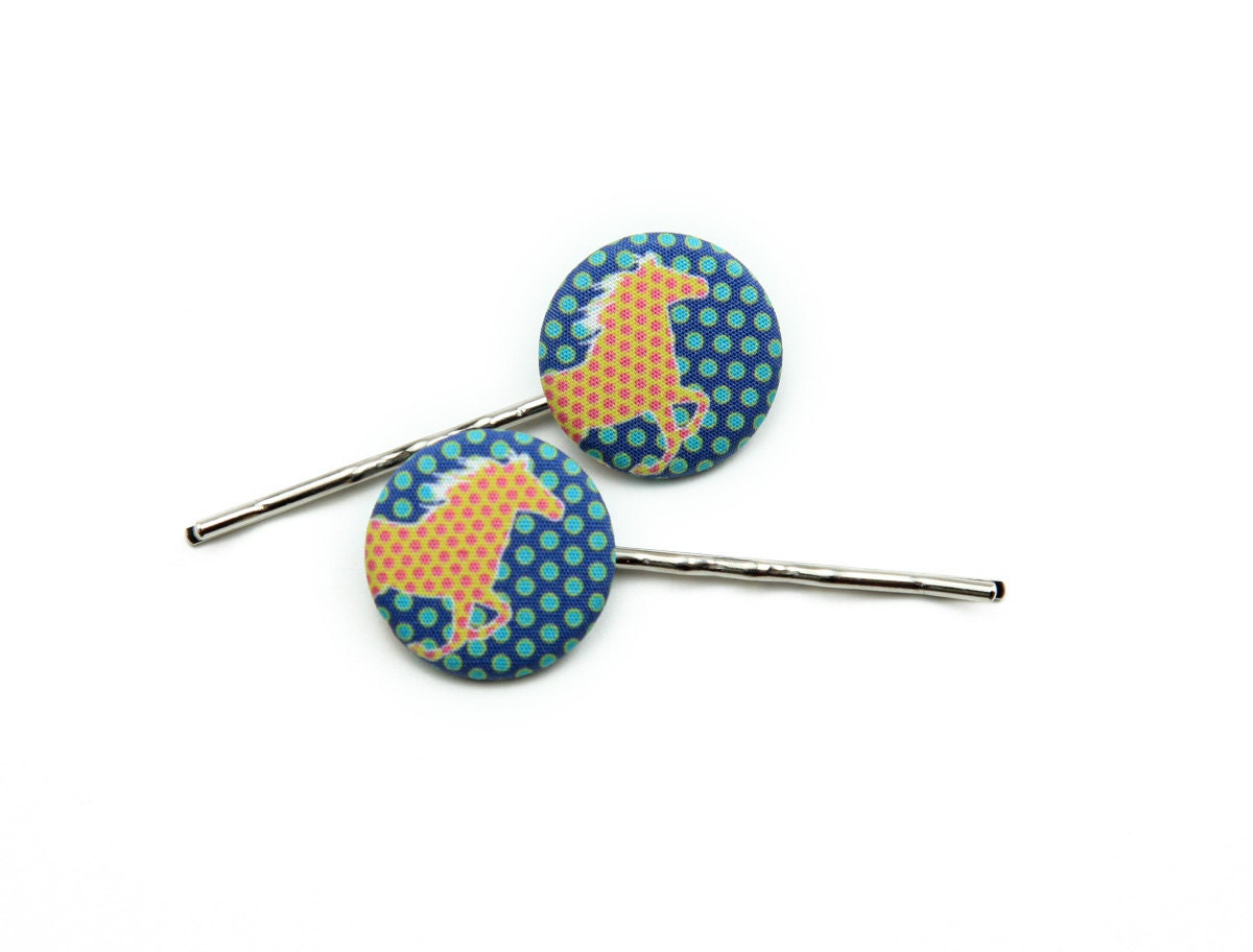 Polka Dot Pony Hair Pins