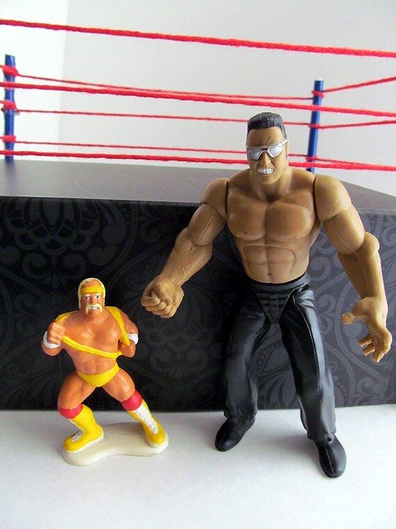 Vintage WWF Hulk Hogan Mini Wrestling Figure 1990 by jujubeezgems