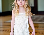 Flower Girl Dress - Baptism Dresses- Ivory Petti Lace Romper Dress and Headband, Petti Romper, Baby Headband, Lace Petti Romper