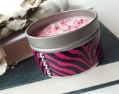 Soy Candle - Bubble Gum scented Soy Candle Tin -- 6 ounce Tin
