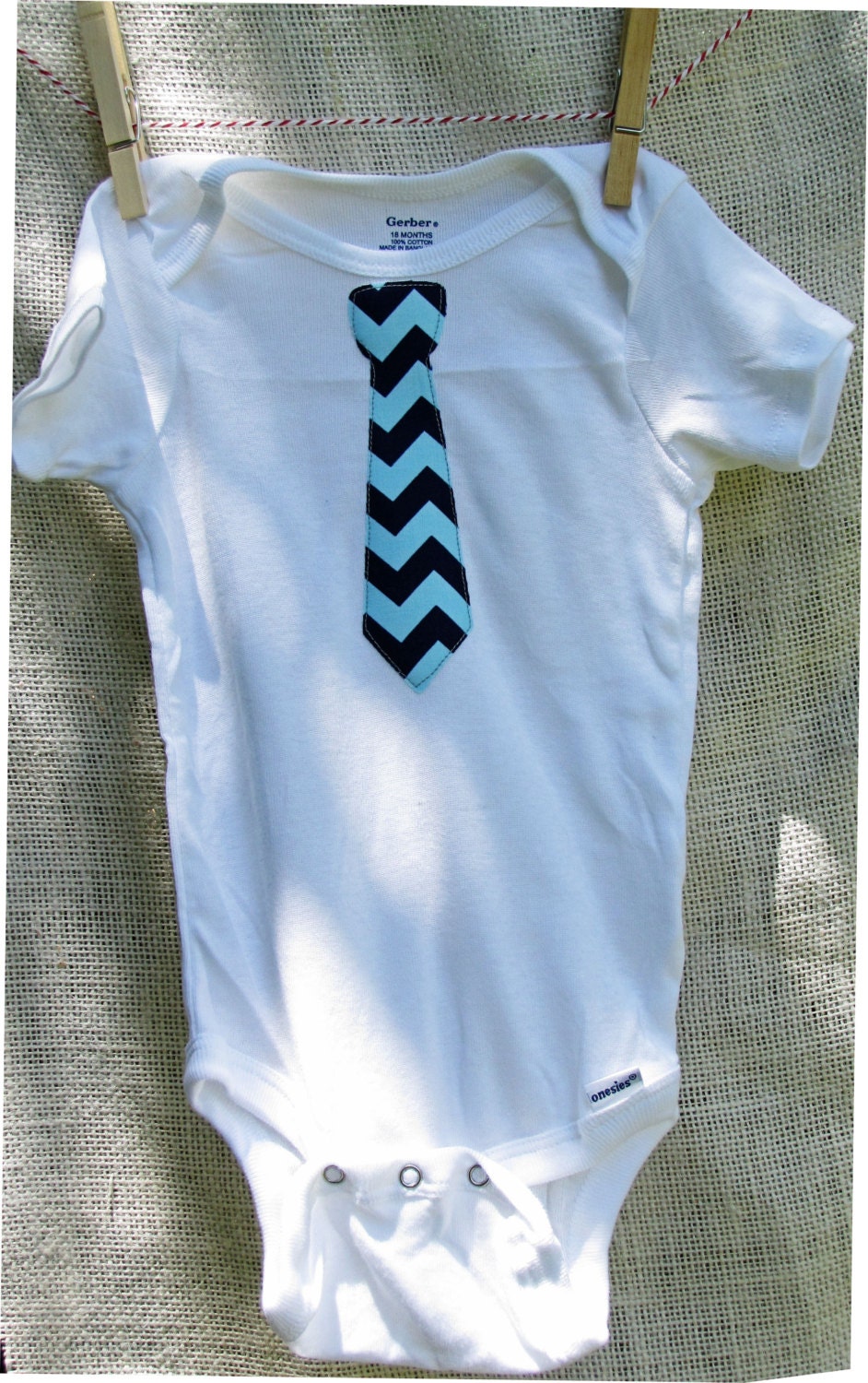 Tie Baby Bodysuit - Size 18 months