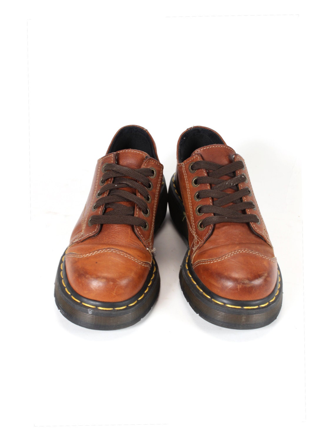 Doc Marten's Brown Leather Lace Up Short Boot Shoe size 7 Women's