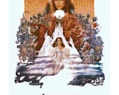 Handmade Vintage Labyrinth Movie Poster PDF Cross-Stitch Pattern