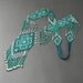 Ethnic Long Beaded Necklace "Turquoise Dreams" - free shipping