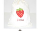 strawberry: favor bag personalized