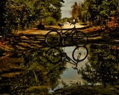Reflections of a Bike...11x14".. fine art photography, home decor print