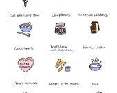 Complete Foods of Arrested Development Print - Hand-Illustrated
