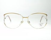 Valentino Garavani vintage squared oversized eyeglasses frame, 1980s NOS
