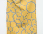 Twiggy Yellow Geometric Floral Tea Towel
