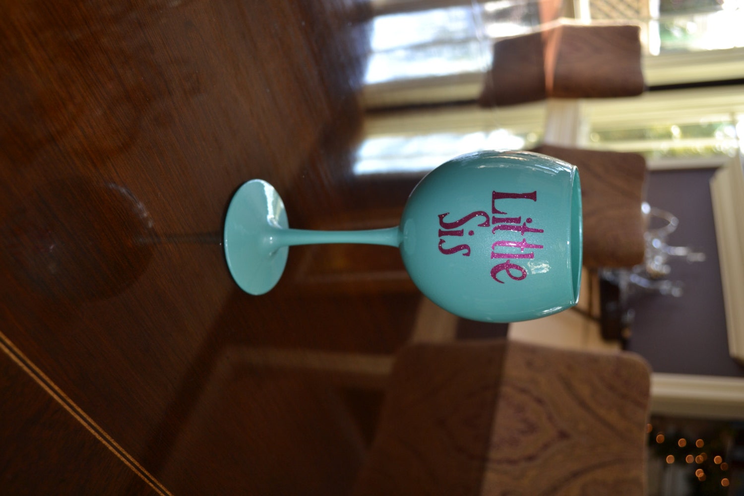 Sorority big little wine glass