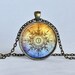 STEAMPUNK COMPASS PENDANT Light Blue Rusty Orange Steampunk Jewelry Compass Necklace Vintage Steampunk Astronomy Pendant Geekery