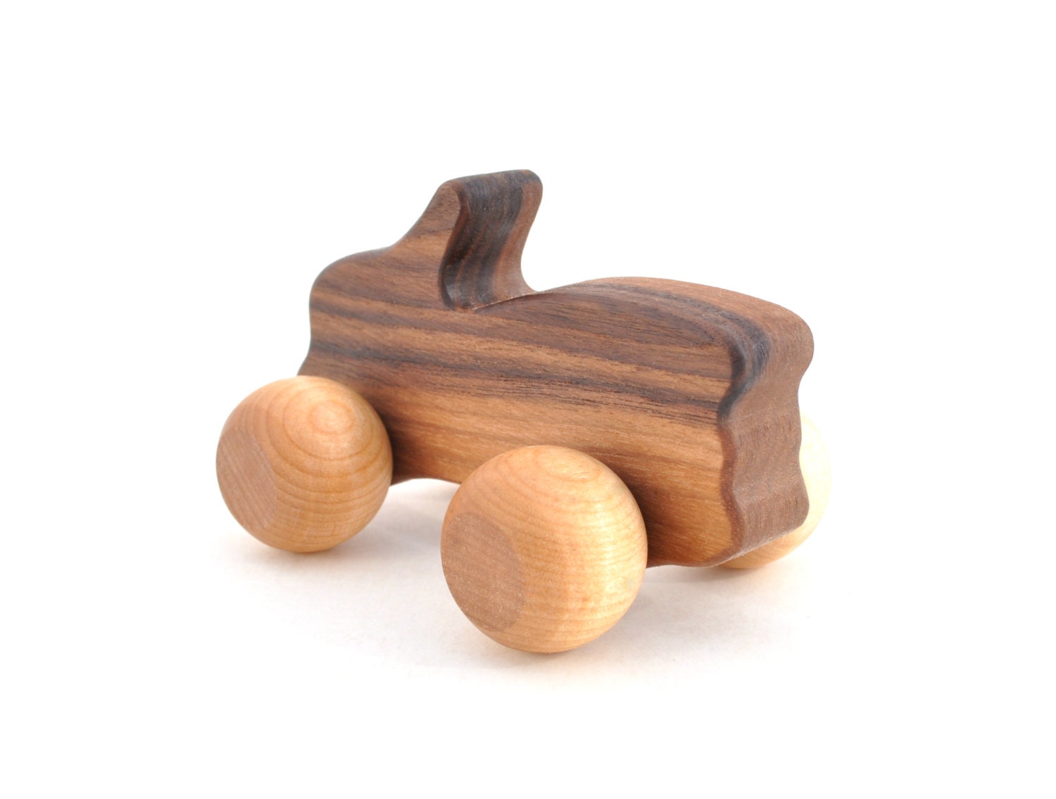 Wooden Toy Car Convertible - Wooden Toy for Babies, Toddlers, and Preschoolers - Montessori Inspired Toys - Gift for a Boy - Push Toy