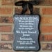 No soliciting sign/ Front door sign/Welcome/Gift (THE ORIGINAL)
