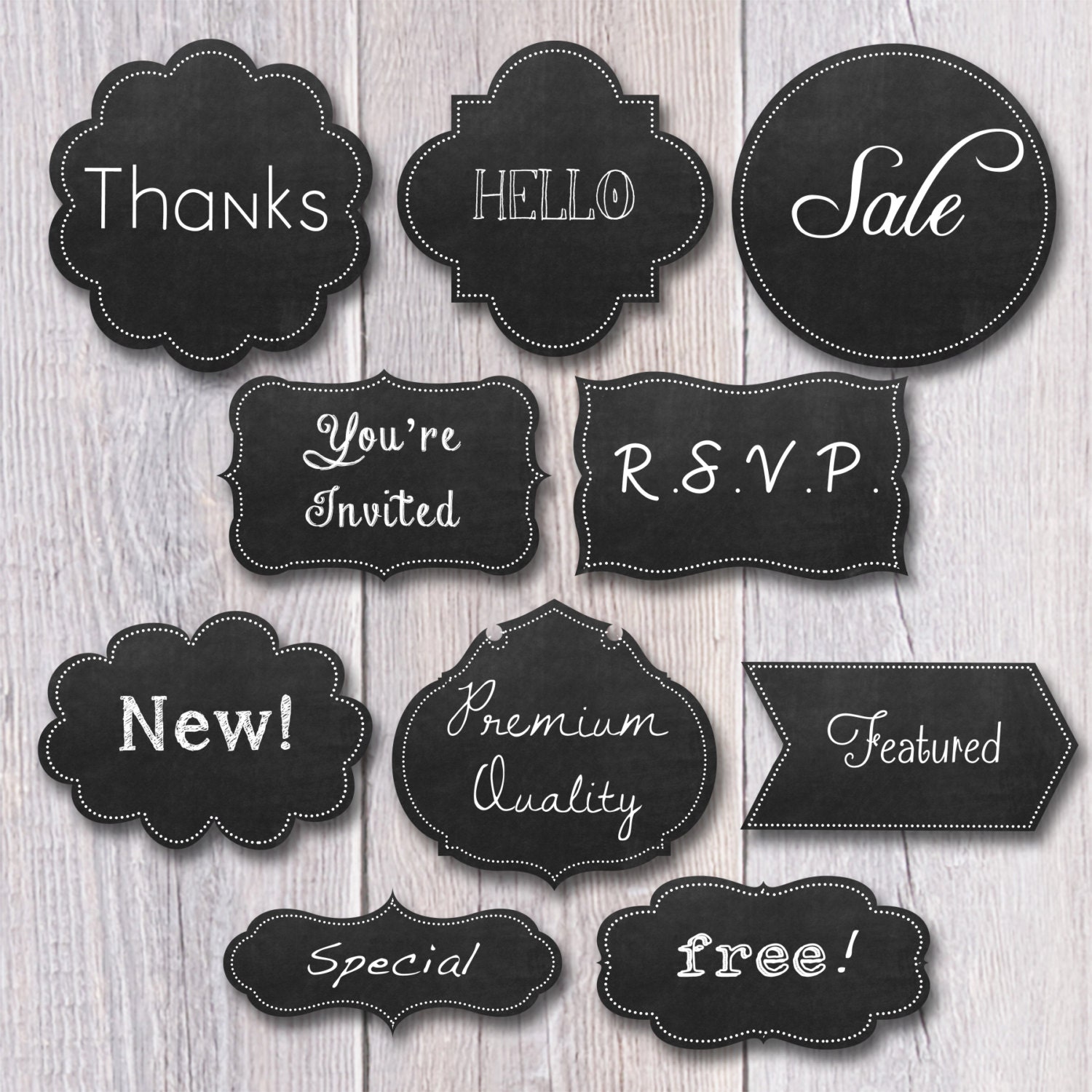 Chalkboard Labels