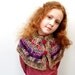 Girls Crochet Poncho, Handmade Wool Cape with Buttons, Unique Girls Gift
