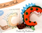 Custom Plush made from Childrens Drawing- Custom Monster Plush - Large Stuffed Animal - Childrens Plush Toy