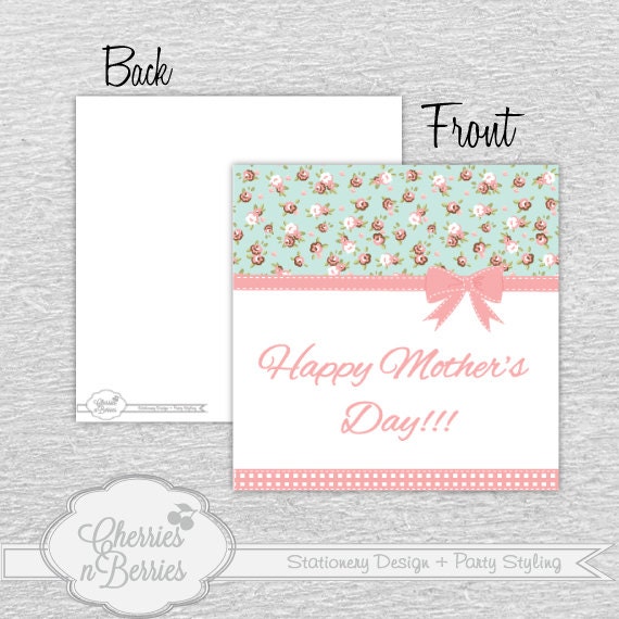 Mother's Day Shabby Printable Greeting Card Il_170x135