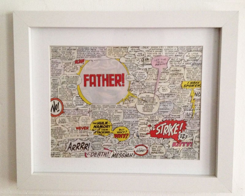 FATHER Baloon Comic Collage
