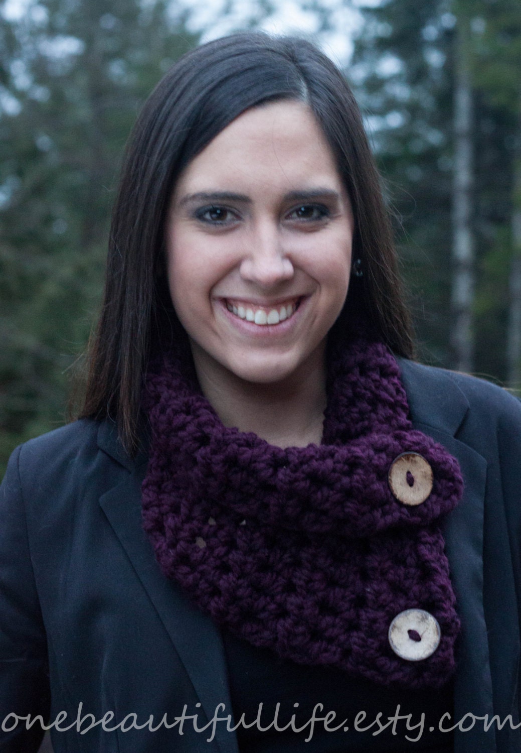 Belltown Button Scarf