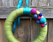 Yarn wreath