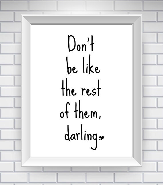 Inspirational Quote Print - 81/2 x 11 Print - Home Decor - Typography Word Art Print - Whimsical Wall Art - Love Quote Print - Love Art