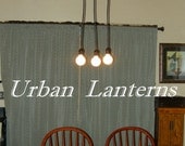 Wood pendant industrial urban Chandelier lighting fixture lots of options