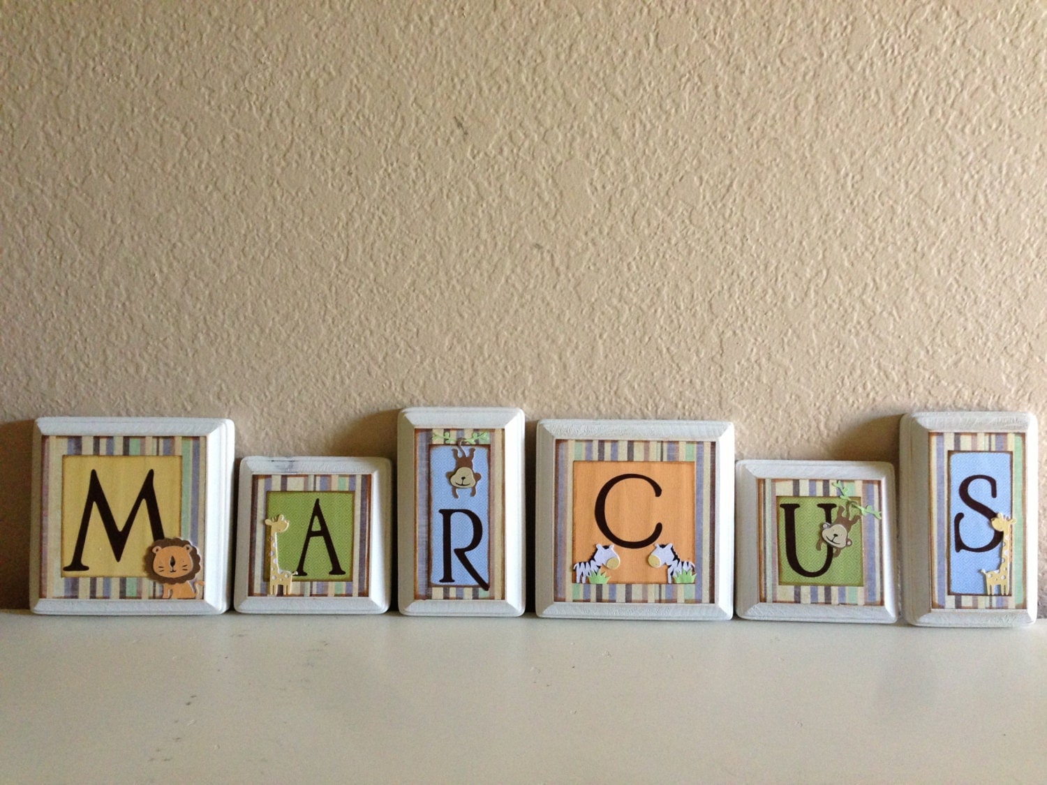 Nursery wall letters baby name letters baby by babybarenecessities