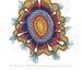 Giclee Art Print of an original surreal life form watercolor, 11 x 14