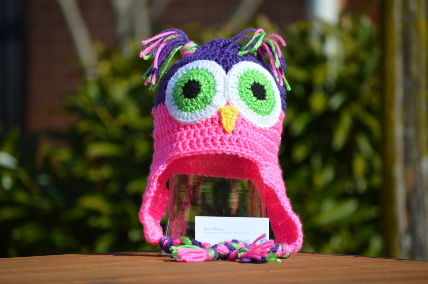 Girls Cute Crochet Owl Hat with Earflaps, Kids Crochet Hat, Children accessories, Baby Owl Hat