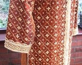 SALE - Handmade vintage tunic/dress hippie bohemian indie silk gold encrusted metallic jewelled embroidery