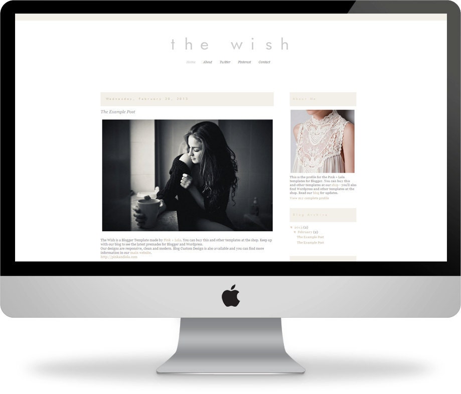 The Wish Blogger Responsive Template