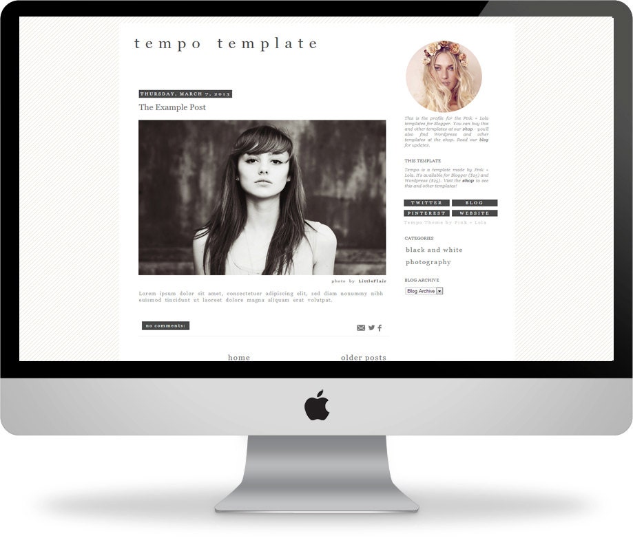 Tempo - Blogger Responsive Template - Instant Download