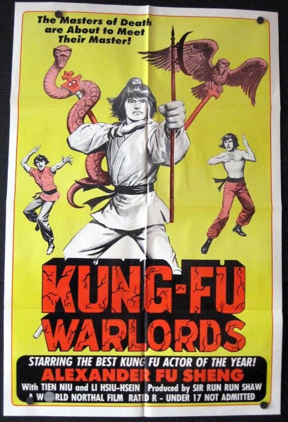 Kung Fu Warlords Vintage Kung Fu Movie Poster By Housepig